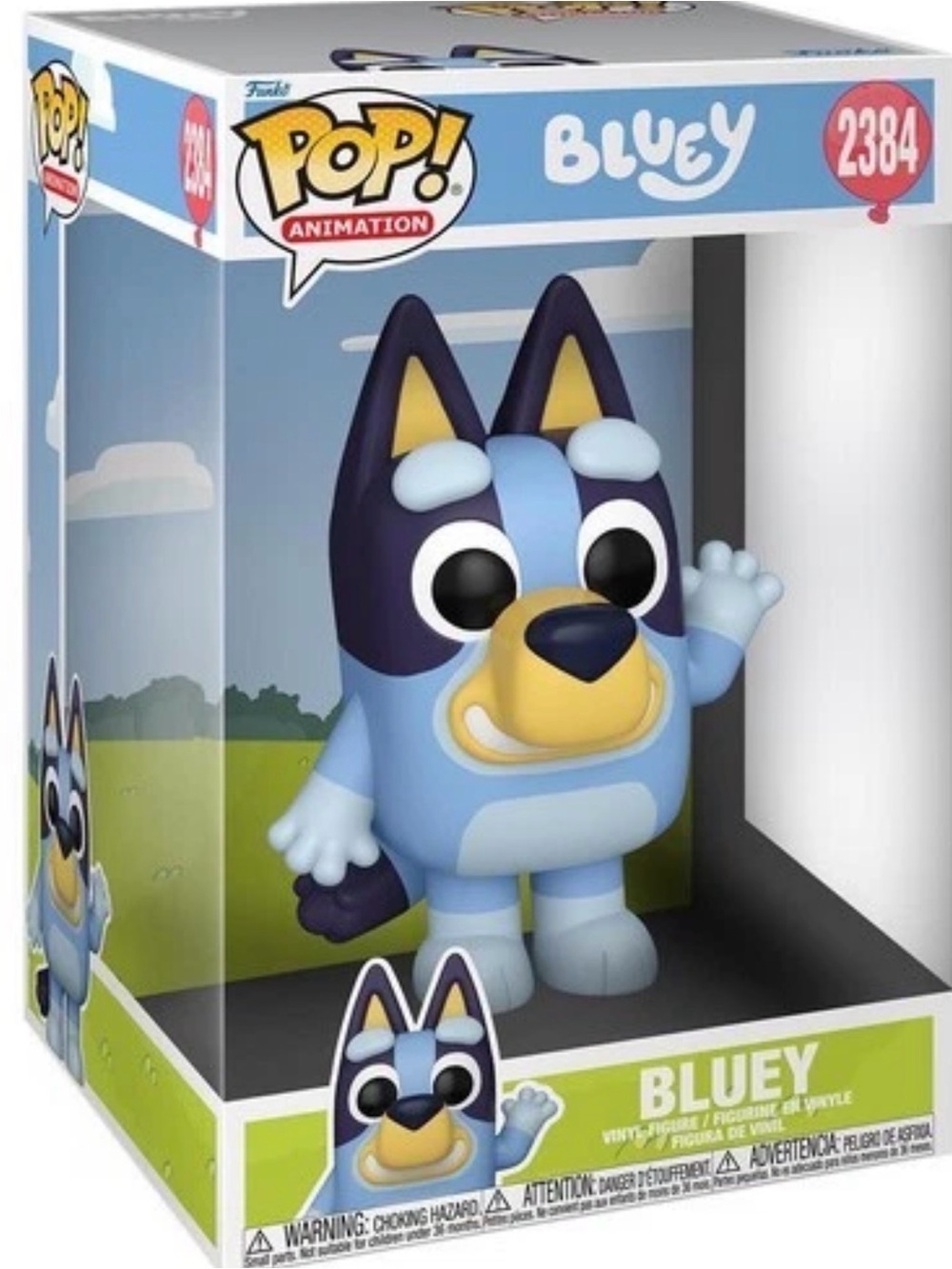 Funko Pop! Animation 10” Jumbo Bluey Heeler Waving #2384 Australian Dog 2026 NEW